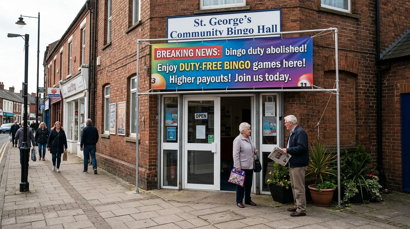 UK government Bingo Duty abolition announcement for April 2026