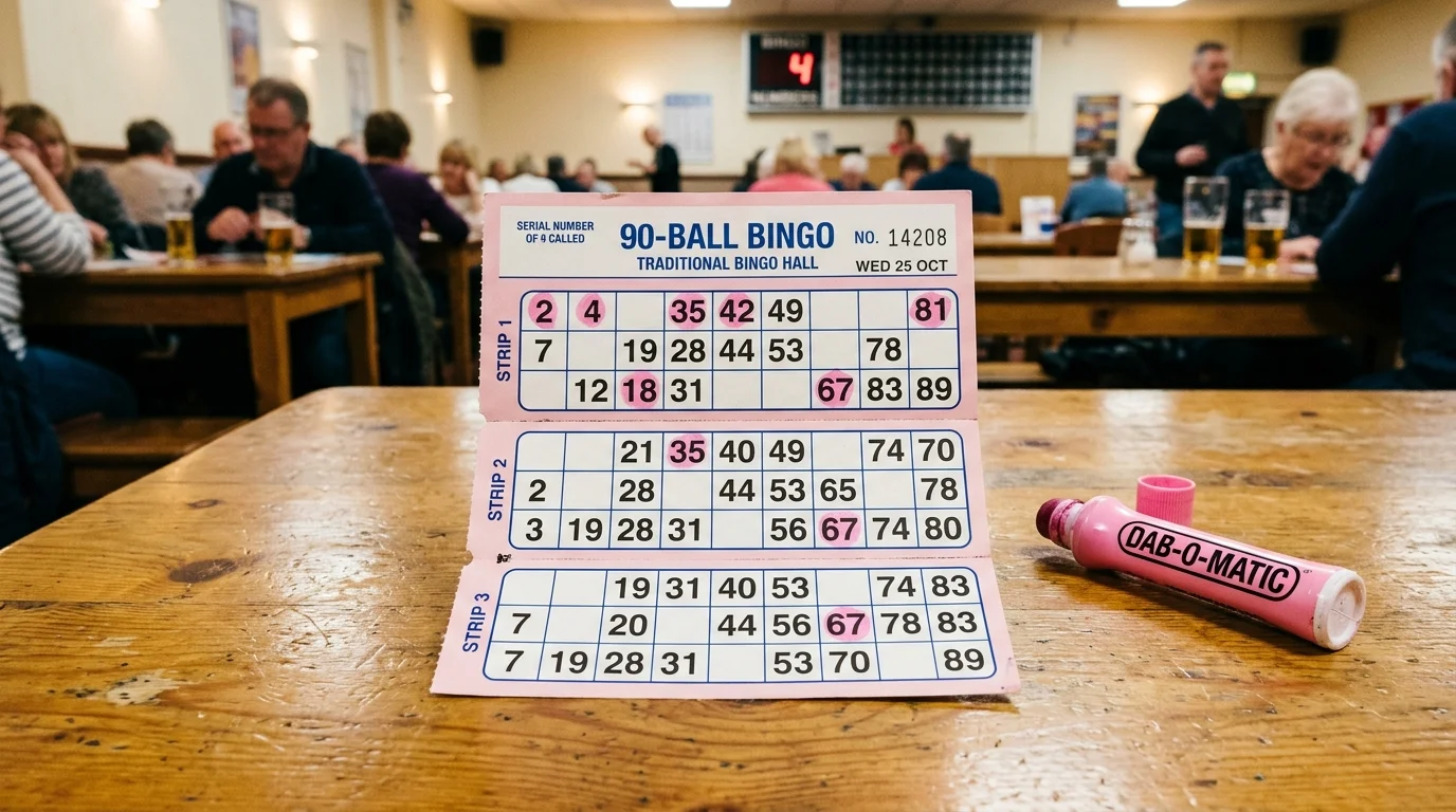 Tombola 90-ball bingo room with chat integration and community features