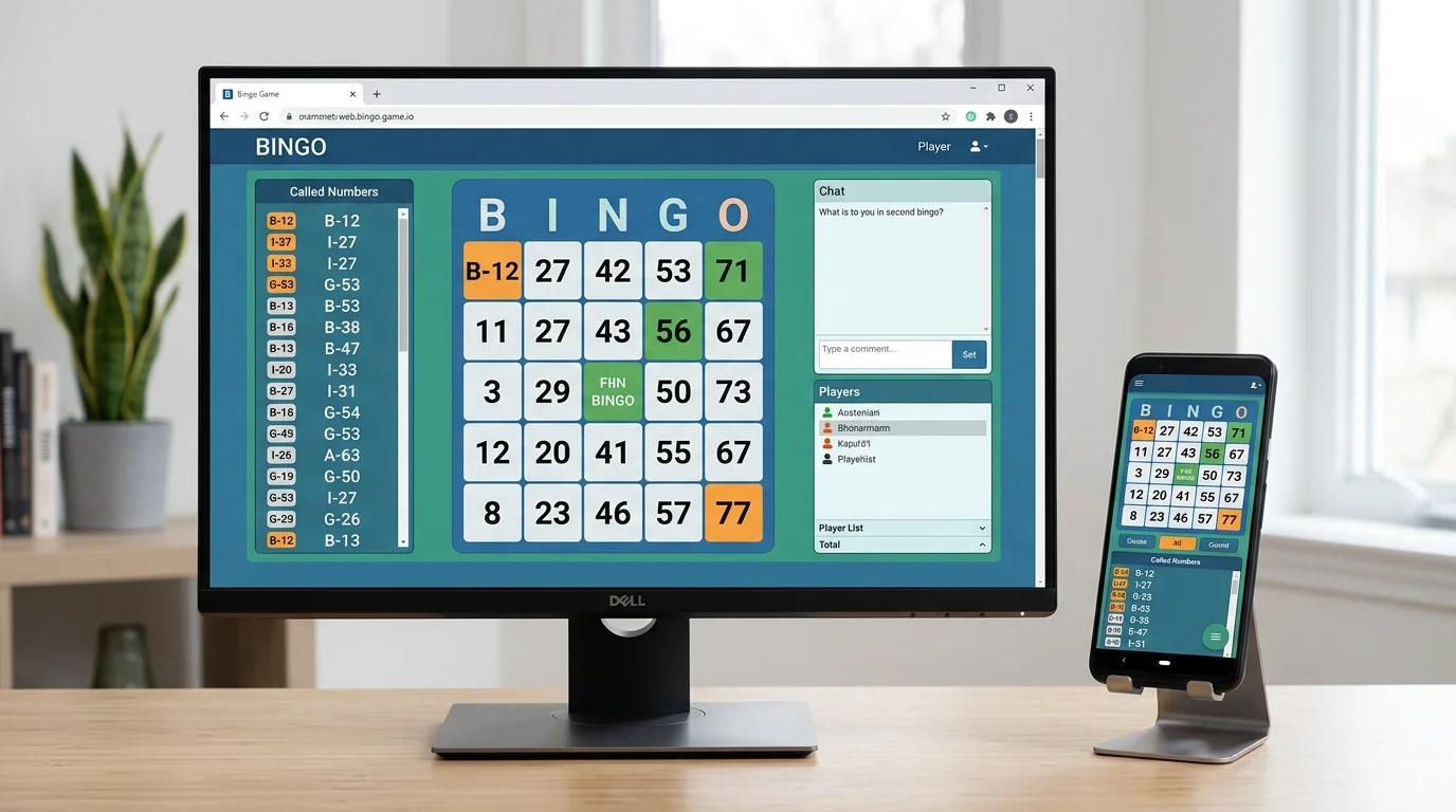 Feature comparison between Tombola desktop browser and mobile app experience