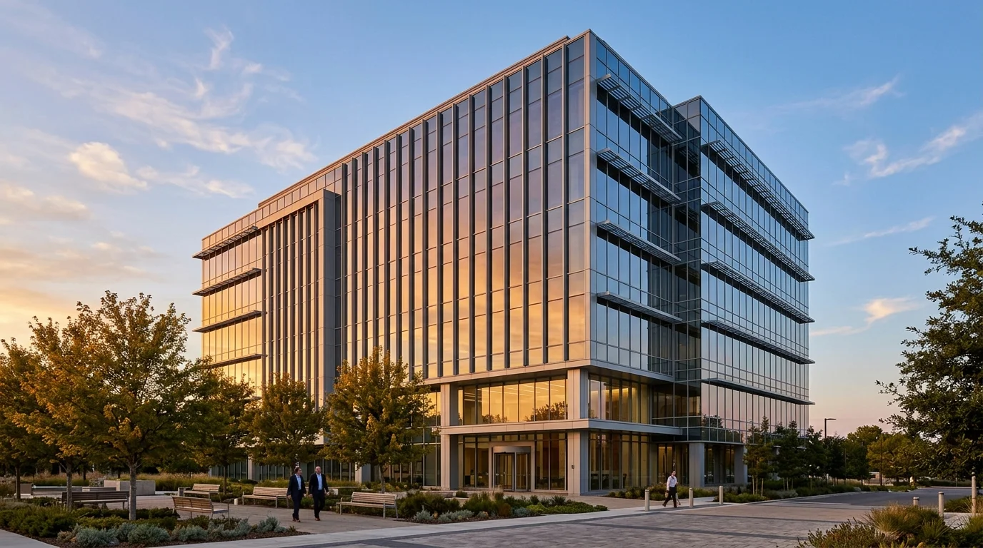 Corporate office building representing Flutter Entertainment's multi-brand portfolio