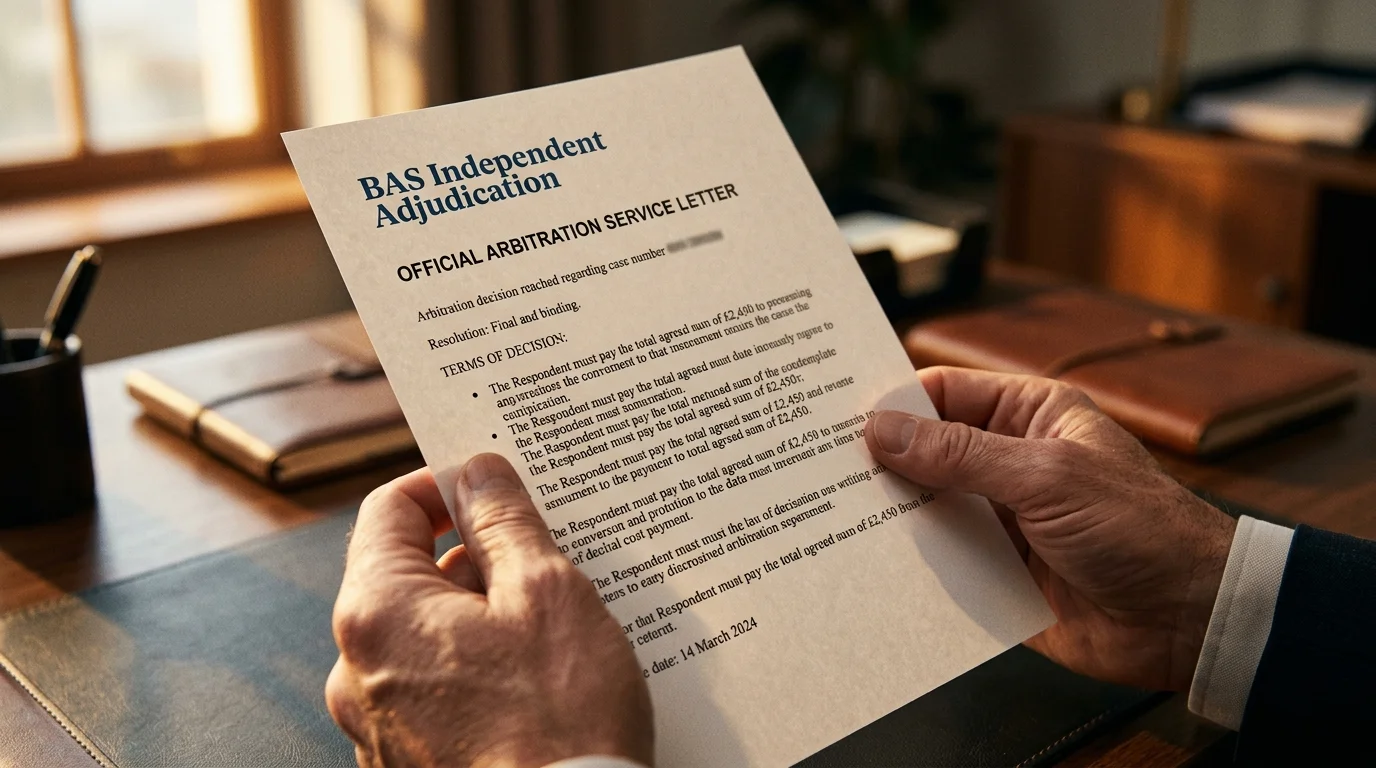 IBAS independent adjudication for unresolved gambling disputes