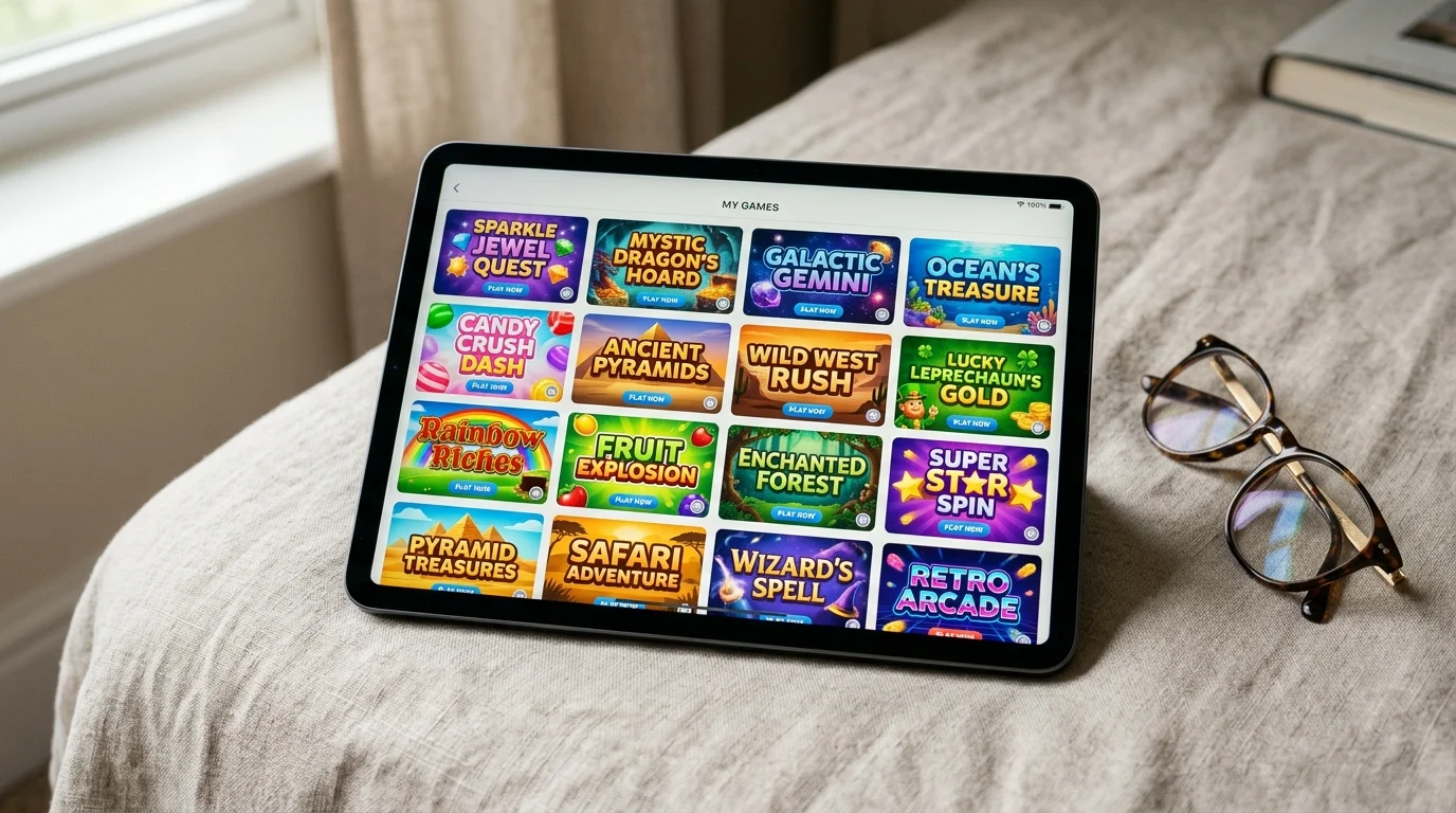 Tombola instant-win and scratch card game selection on main platform