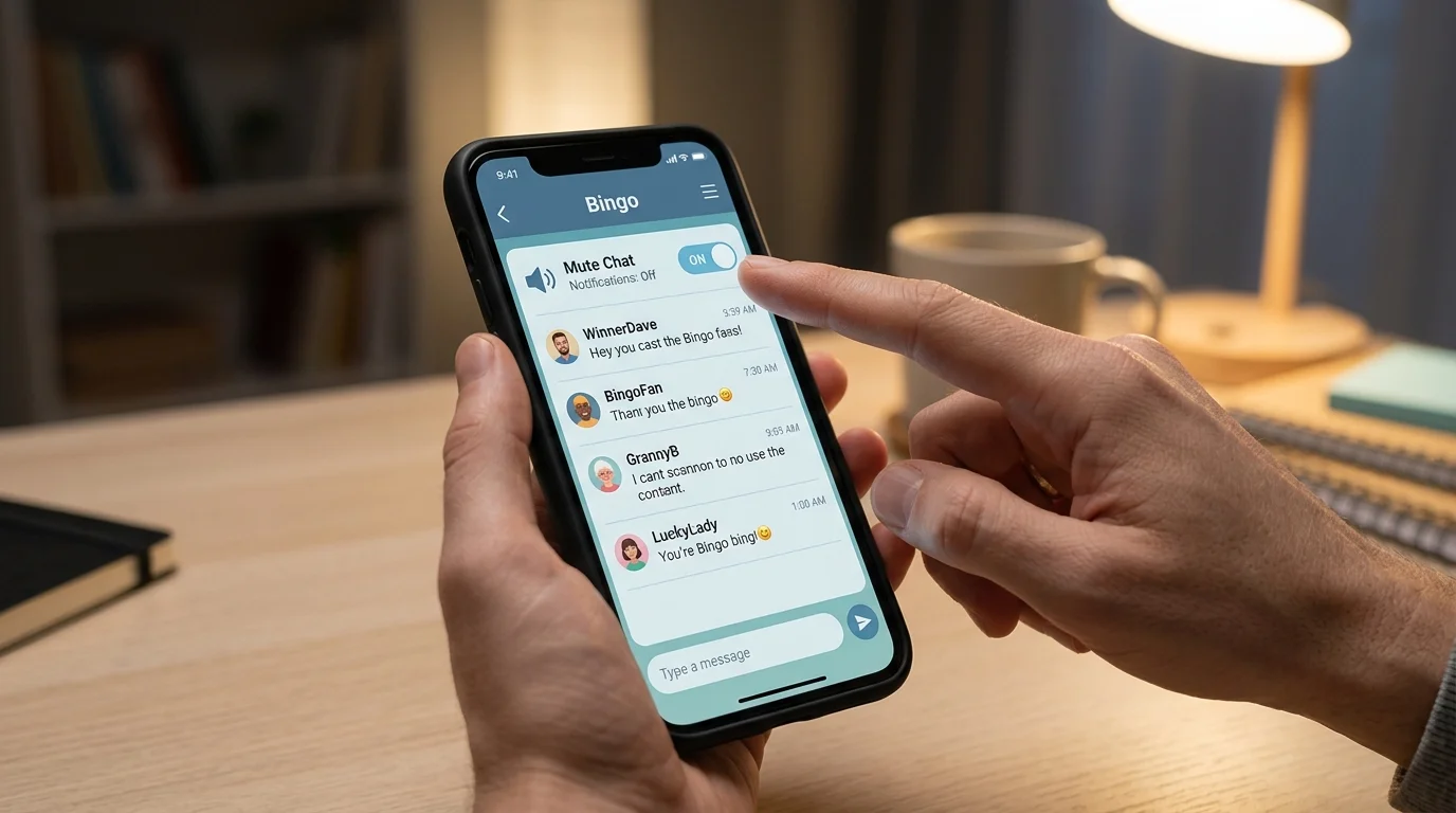 Tombola chat mute settings for players who prefer quiet play