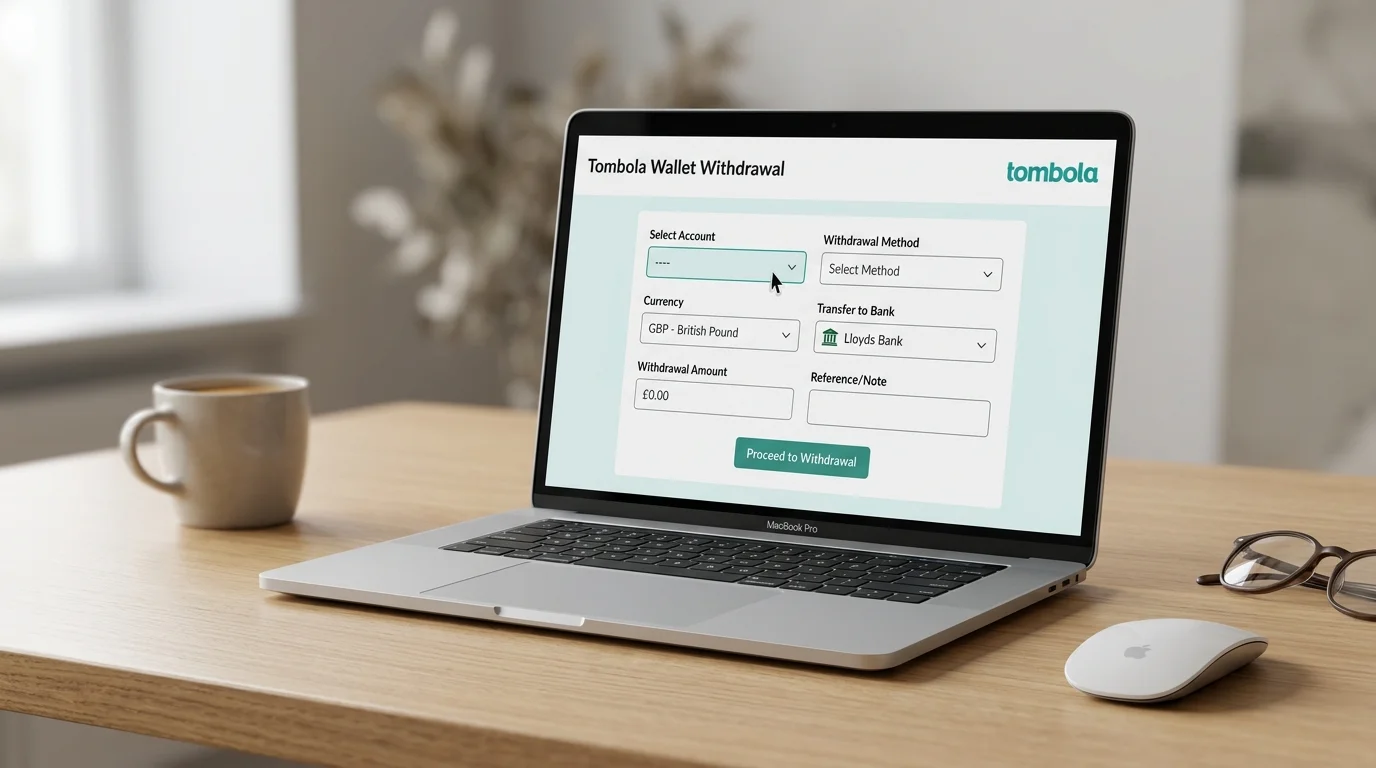 Tombola identity verification document upload before withdrawal