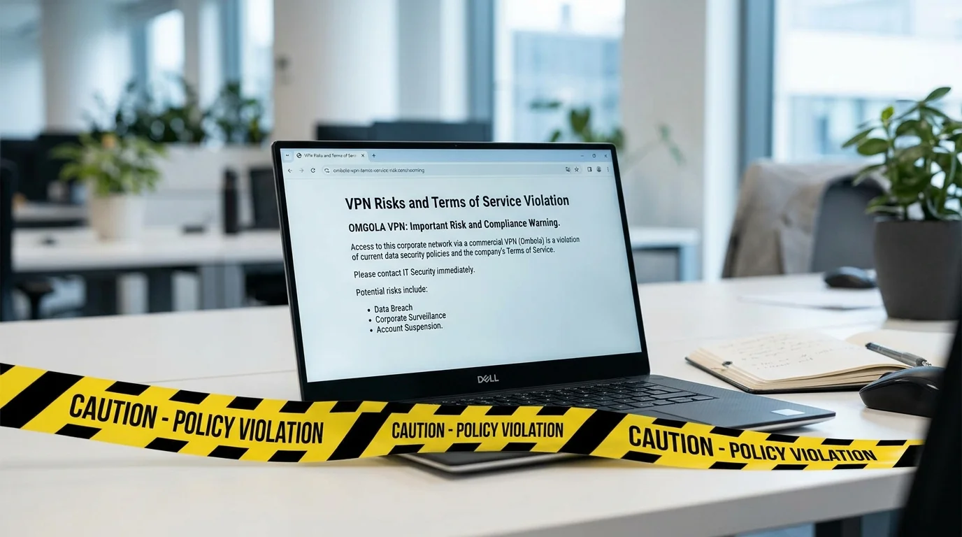 Tombola VPN access risks and terms of service violation warning