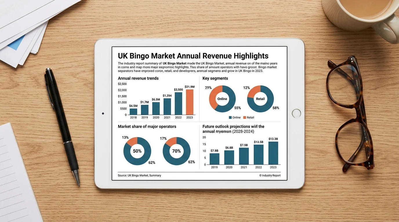 UK online bingo market annual revenue and growth data
