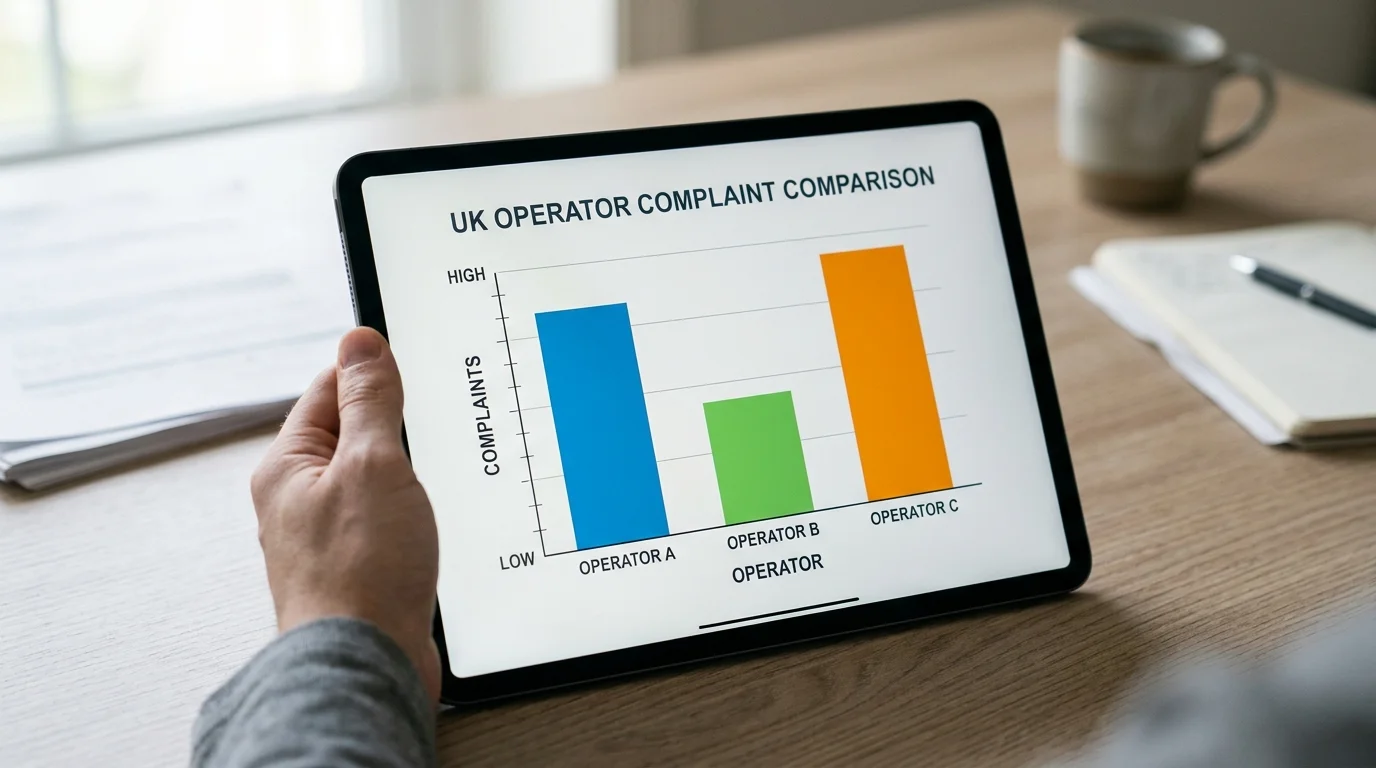 UK bingo operator complaint rate comparison chart